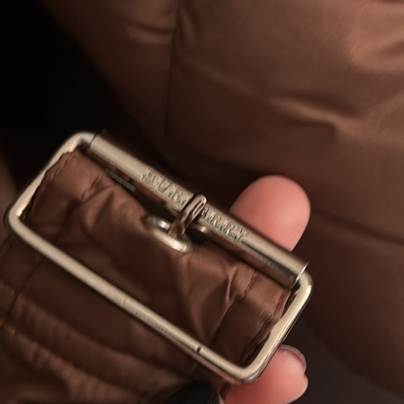 BURBERRY London Cognac Quilted Puffer Jacket w/ Traditional Plaid-M - Picture 11 of 16